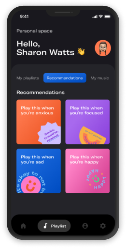 Mobile-dark-personal-space-recommendation